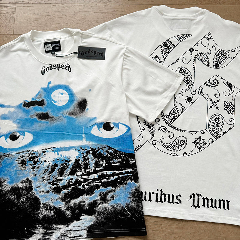 Godspeed T-Shirt Retro Fantasy Pattern