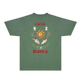 Casablanca T Shirts Fashion Print Street
