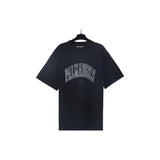 Correct version of pa beheaded bear short sleeves palm tree high street bat sleeves big logo letter on the back