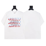 Mm series export wholesale margiela simple style digital four-corner mark couple short-sleeved t-shirtpure cotton high quality