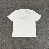 Arte summer tshirt student tops blue rose printing t-shirt casualloose short sleeve trendy