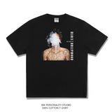 Rock Star T Shirt Wiz Cali Printed T-shirt Loose Cotton