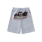 Cross-border trade trapstar rainbow letter gradient towel embroidery short sleeve t-shirt & fog high street shorts set