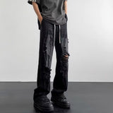 Unisex Jeans Vintage Washed Jeans Vibe Straight Pants