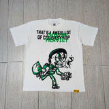 Cough syrup short-sleeved high-quality pure cotton round neck t-shirt fashionprinting breathable short-sleeved summer