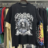 Hs-f summer collection: fog high street washed & distressed heavyweight crew neck graphic tee - couple's style