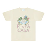 Casablanca T Shirts Fashion Print Street