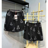 American asaali character print short sleeve t-shirt & trendy shorts set - summer collection