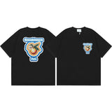 Summer collection: casa casablanca print oversized short-sleeve t-shirt - premium heavyweight cotton