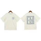 American rhu co-branded marlboro f formula traffic jam coconut tree sunset logo short-sleeved couple t