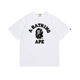 Cross-border wholesale summer classic ape camo lightning print cotton short sleeve t-shirt