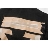 Arrow Denim Jacket Jean Coat off Ow White Tape Arrow Unisex Denim Jacket Coat Owt