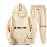Fear Of God Fog Essentials Hoodie & Sweatpant 2 Piece Set For Men And Women