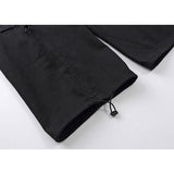 Men's Solid Color Multi-Pocket Cargo Pants Men's plus Size Retro Sports Loose Drawstring Ankle-Tied Wide Leg Pants Men Pants