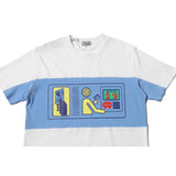 Cavempt Ce Men's and Women's Blue and White Color Matching Cartoon T-shirt