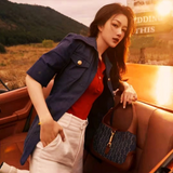 Jackie Kennedy Bag Vintage One-Shoulder Women's Crossbody Handbag Bag