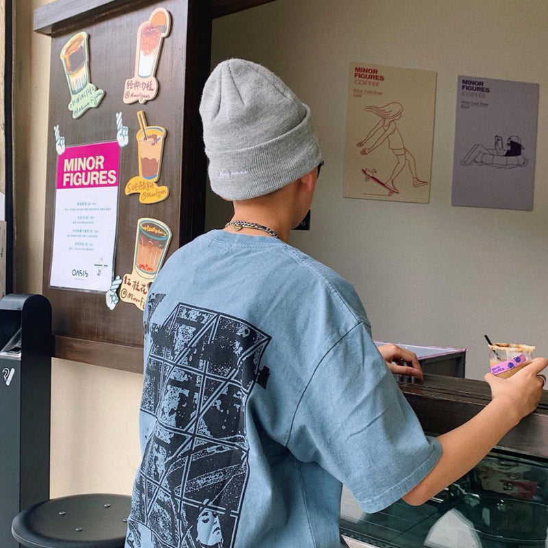 Cavempt Ce Life Cav @ Empt C.E Blue Men and Women Couple T-shirt One