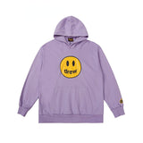 Smiley Face Hoodie Smiley Face Biber Hooded Sweater Men and Women Loose