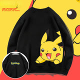 Men and Women Pokemon Pikachu Hoodie round Neck Sweater for Men and Women
