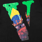 ATL Vlone Hoodie Big V Crew Neck Casual Men and Women Short Sleeve
