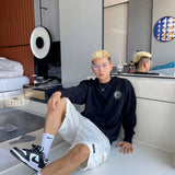 CHH Chrome Heart Sweatshirt Autumn and Winter Printed Crew Neck Sweatshirt Men and Women