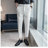 Men Trousers Casual Suit Pants