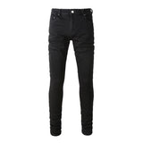 Amiri Jeans Casual Hip Hop Wash Splash-Ink Painted Slim Jeans Casual Fashionable 8800