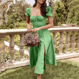 Bella Hadid Dress French Dress Summer Floral Dress