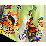 Toddler Boys Jackets Small Yellow Duck Boys Autumn Clothing Baseball Uniform Jacket Children