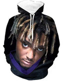 Juice WRLD in Loving Memory Hoodie 3D Figure Head Print Juice WRLD Hip Hop Loose Sweatshirt