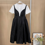 Black and White Dress Summer Slip Dress