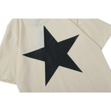 Fog T Shirt Double Line High Street FivePointed Star Short Sleeve Tshirt for Men and Women Fear Of God