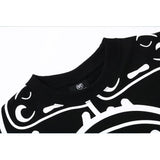 Men T Shirt Summer Casual Tops Cartoon Full Printed Short Sleeve T-shirt Fashionable Loose