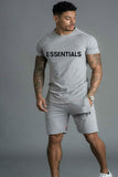 Fear Of God Fog T Shirt Essentials Sports Short Sleeve Shorts Suit