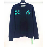 Off White Sweatshirts Long Sleeve round Neck Sweater Spring 3D Embroidery Men and Women Same Style Sweatershirt