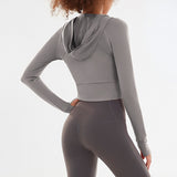 Anti Sweat Closing Long Sleeve Yoga Blouse