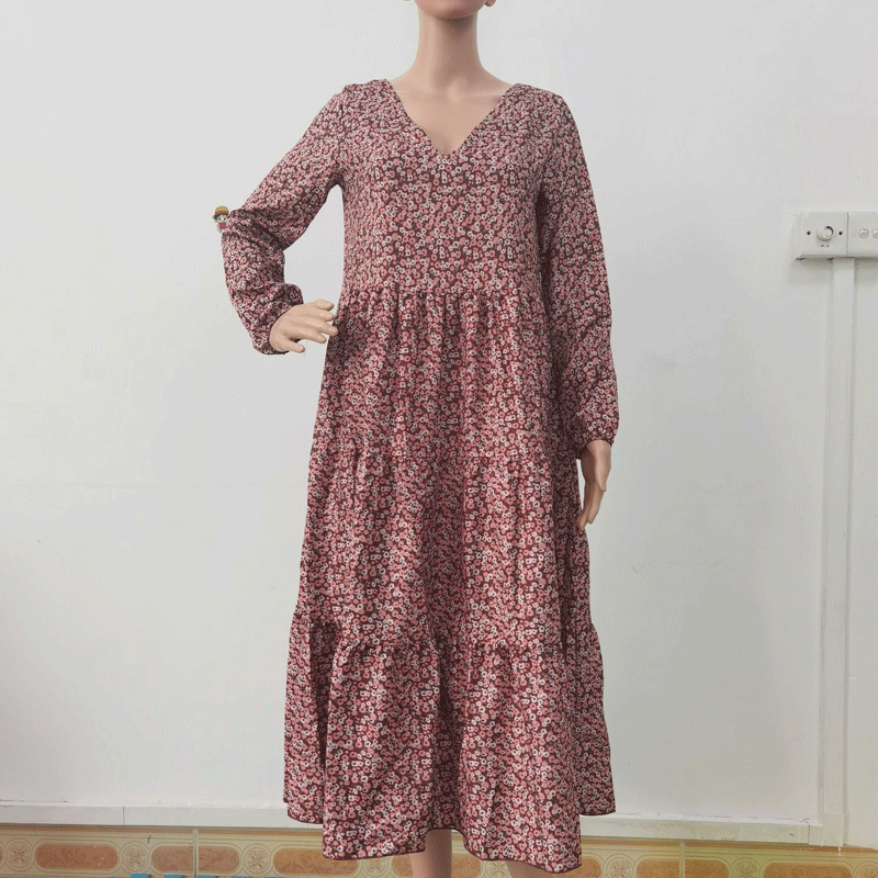 Beth Dutton Bohemian Dress Summer Spring Midi Dresses Printed Dress
