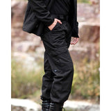 Tactics Style Outdoor Casual Pants Men's Outdoor Plaid Pants Black Casual Pants