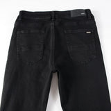Amiri Jeans Casual Hip Hop Wash Splash-Ink Painted Slim Jeans Casual Fashionable 8586