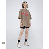 Blackair T Shirt Retro Alphabet Printed Loose T-shirt