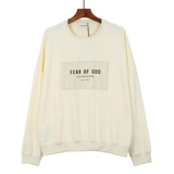 Fog Sweatshirt Autumn Long Sleeve Men's and Women's Couple Pullover Sweater Fear Of God