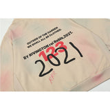 Rrr123 Hoodie Hand Painted Graffiti Retro Distressed Loose Hooded Sweater