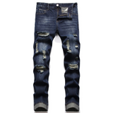 J Shaped Jeans Men's Pants Trendy Slim Denim Straight-Leg Pants