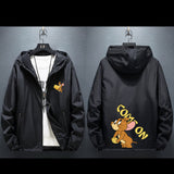 Tom and Jerry Hoodie Spring and Autumn Men's Raccoon Large Size Loose