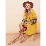 Women Dresses Summer Embroidered Loose Embroidered Dress