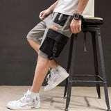 Men's Large Size Sports Retro Cargo Shorts Summer Fashion Men's Casual Function Multi-Pocket Large Size Cargo Pants Shorts Loose Men Cargo Pant