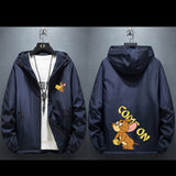 Tom and Jerry Hoodie Spring and Autumn Men's Raccoon Large Size Loose