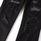 Amiri Jeans Casual Hip Hop Wash Splash-Ink Painted Slim Jeans Casual Fashionable 8565