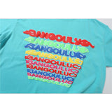 Men T Shirt Summer Casual Tops Letter Print Short-Sleeve T-shirt Men's Fashion Brand round Neck Half Sleeve Trendy Loose Pullover