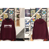 Thrasher Hoodie Loose Hooded Sweater for Men and Women Autumn